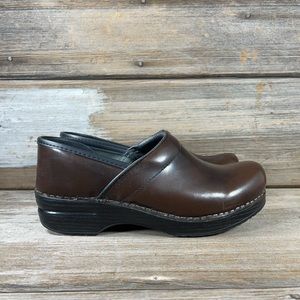 Dansko Brown Leather Clogs